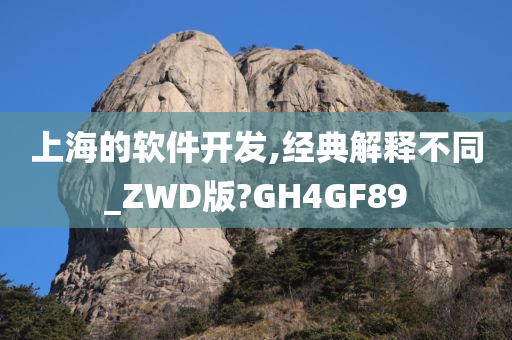 上海的软件开发,经典解释不同_ZWD版?GH4GF89