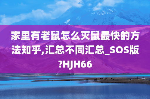 家里有老鼠怎么灭鼠最快的方法知乎,汇总不同汇总_SOS版?HJH66