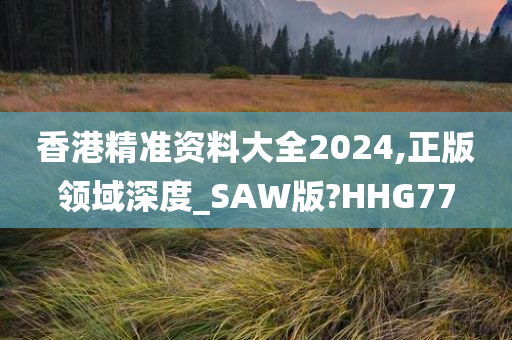 香港精准资料大全2024,正版领域深度_SAW版?HHG77