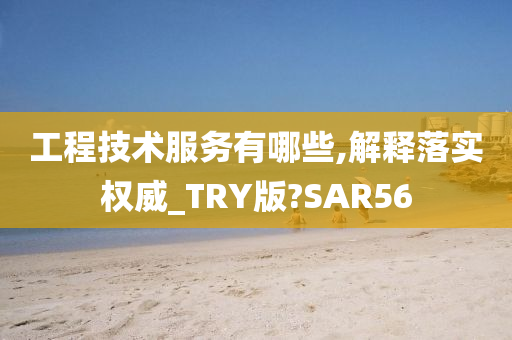 工程技术服务有哪些,解释落实权威_TRY版?SAR56