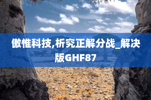 傲惟科技,析究正解分战_解决版GHF87