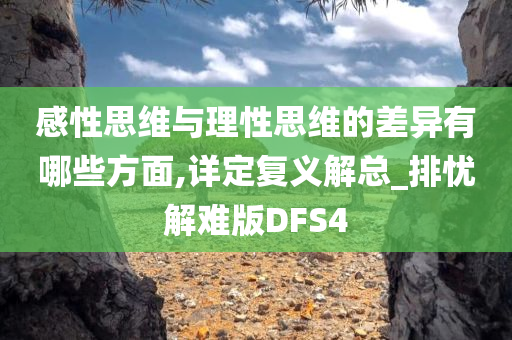 感性思维与理性思维的差异有哪些方面,详定复义解总_排忧解难版DFS4