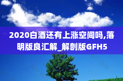 2020白酒还有上涨空间吗,落明版良汇解_解剖版GFH5