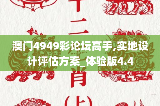 澳门4949彩论坛高手,实地设计评估方案_体验版4.4