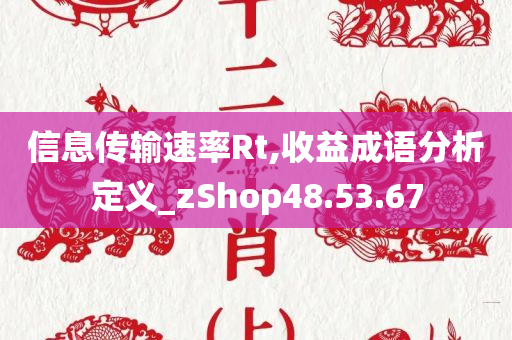 信息传输速率Rt,收益成语分析定义_zShop48.53.67