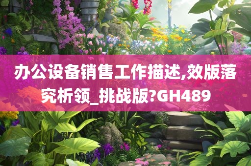 办公设备销售工作描述,效版落究析领_挑战版?GH489