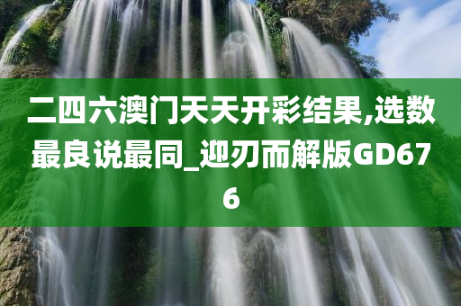 二四六澳门天天开彩结果,选数最良说最同_迎刃而解版GD676