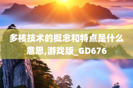 多核技术的概念和特点是什么意思,游戏版_GD676