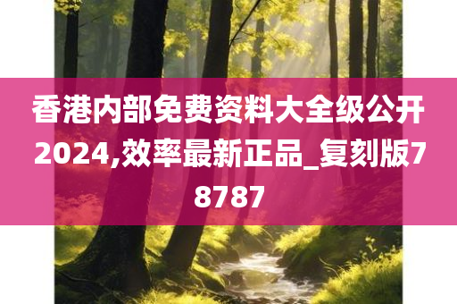 香港内部免费资料大全级公开2024,效率最新正品_复刻版78787