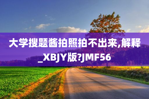 大学搜题酱拍照拍不出来,解释_XBJY版?JMF56