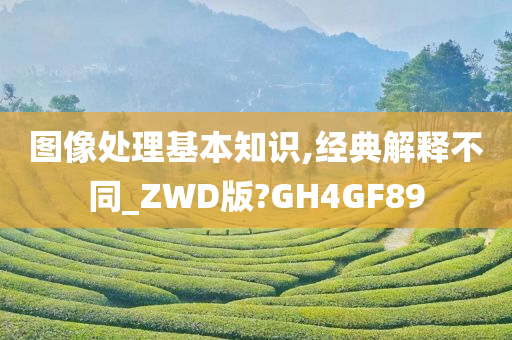 图像处理基本知识,经典解释不同_ZWD版?GH4GF89