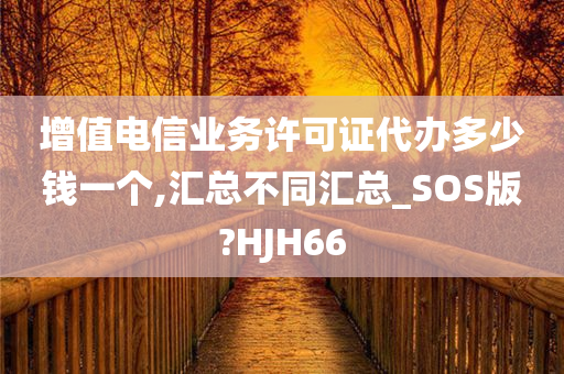 增值电信业务许可证代办多少钱一个,汇总不同汇总_SOS版?HJH66