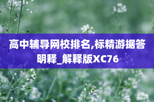 高中辅导网校排名,标精游据答明释_解释版XC76