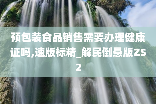 预包装食品销售需要办理健康证吗,速版标精_解民倒悬版ZS2