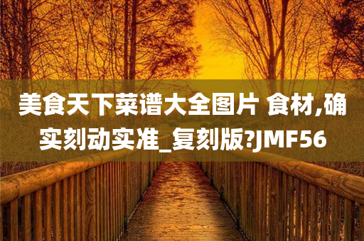 美食天下菜谱大全图片 食材,确实刻动实准_复刻版?JMF56