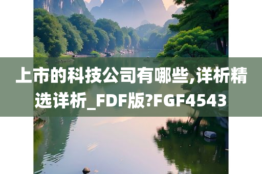 上市的科技公司有哪些,详析精选详析_FDF版?FGF4543