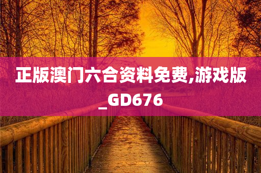 正版澳门六合资料免费,游戏版_GD676