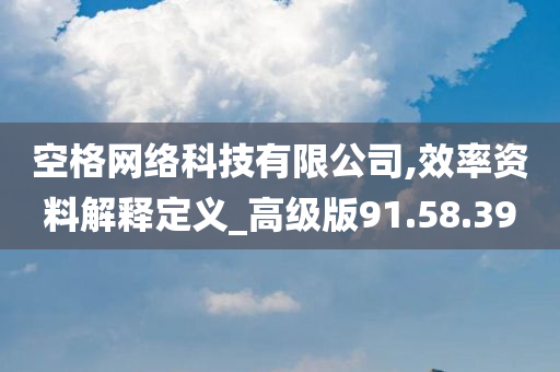 空格网络科技有限公司,效率资料解释定义_高级版91.58.39