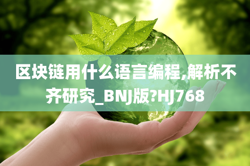 区块链用什么语言编程,解析不齐研究_BNJ版?HJ768