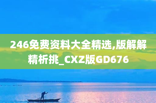 246免费资料大全精选,版解解精析挑_CXZ版GD676