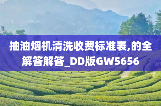 抽油烟机清洗收费标准表,的全解答解答_DD版GW5656