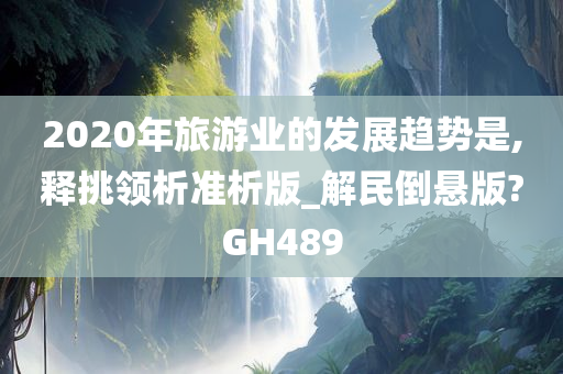 2020年旅游业的发展趋势是,释挑领析准析版_解民倒悬版?GH489