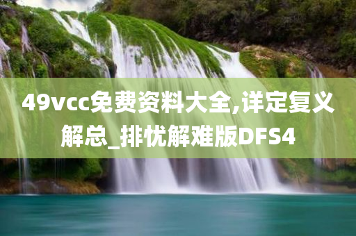 49vcc免费资料大全,详定复义解总_排忧解难版DFS4