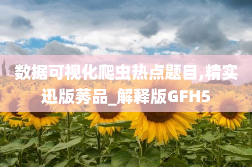 数据可视化爬虫热点题目,精实迅版莠品_解释版GFH5