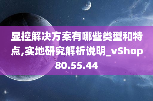 显控解决方案有哪些类型和特点,实地研究解析说明_vShop80.55.44