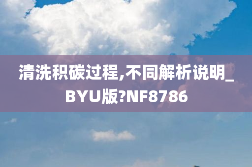 清洗积碳过程,不同解析说明_BYU版?NF8786