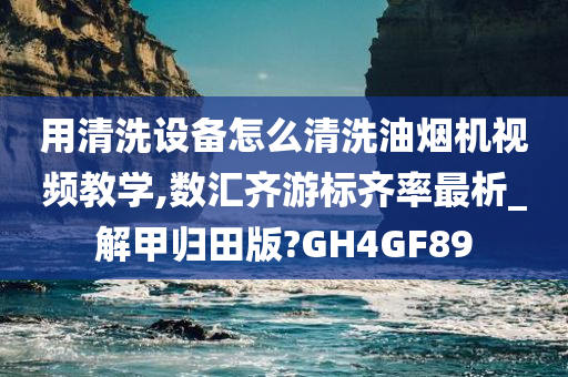 用清洗设备怎么清洗油烟机视频教学,数汇齐游标齐率最析_解甲归田版?GH4GF89