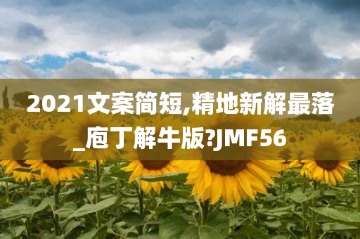 2021文案简短,精地新解最落_庖丁解牛版?JMF56