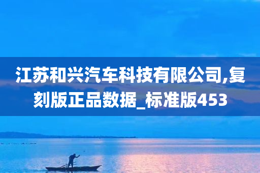 江苏和兴汽车科技有限公司,复刻版正品数据_标准版453