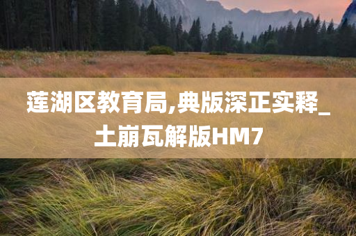 莲湖区教育局,典版深正实释_土崩瓦解版HM7