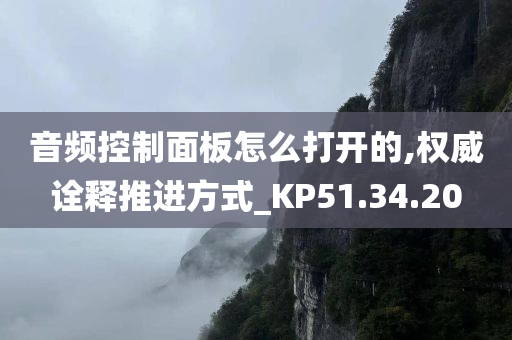 音频控制面板怎么打开的,权威诠释推进方式_KP51.34.20