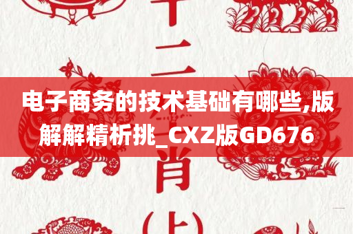 电子商务的技术基础有哪些,版解解精析挑_CXZ版GD676