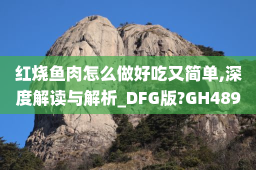 红烧鱼肉怎么做好吃又简单,深度解读与解析_DFG版?GH489