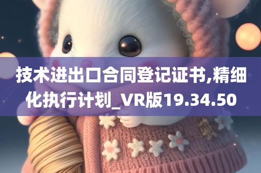 技术进出口合同登记证书,精细化执行计划_VR版19.34.50