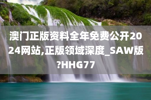 澳门正版资料全年免费公开2024网站,正版领域深度_SAW版?HHG77