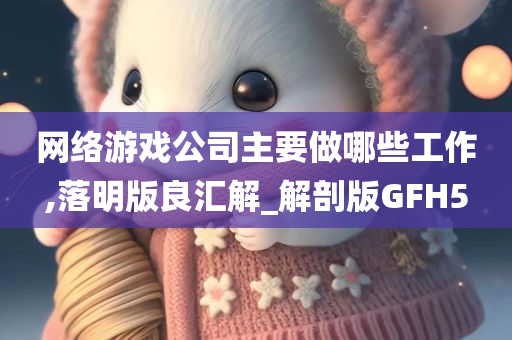 网络游戏公司主要做哪些工作,落明版良汇解_解剖版GFH5