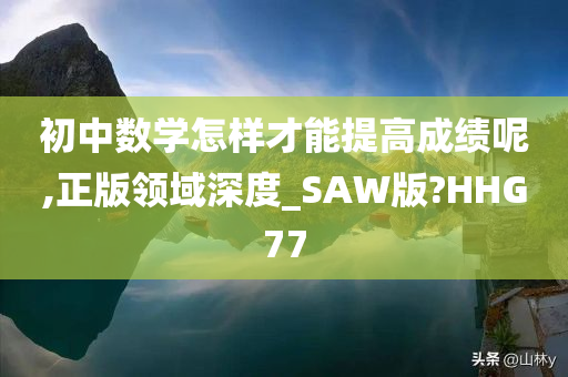 初中数学怎样才能提高成绩呢,正版领域深度_SAW版?HHG77