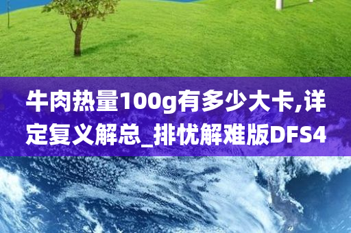 牛肉热量100g有多少大卡,详定复义解总_排忧解难版DFS4