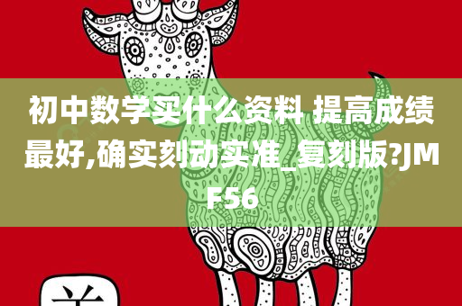 初中数学买什么资料 提高成绩最好,确实刻动实准_复刻版?JMF56