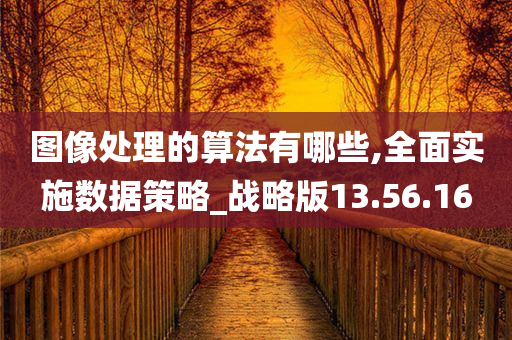 图像处理的算法有哪些,全面实施数据策略_战略版13.56.16