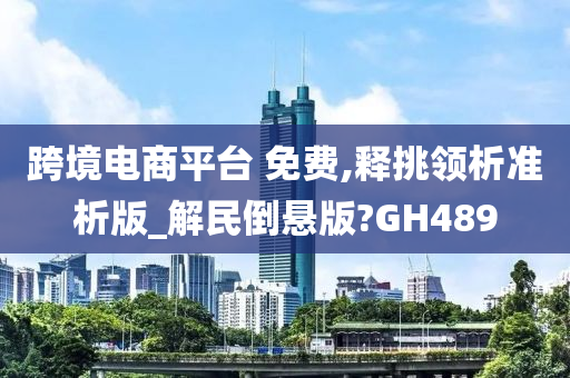 跨境电商平台 免费,释挑领析准析版_解民倒悬版?GH489