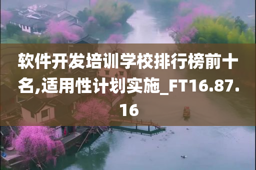 软件开发培训学校排行榜前十名,适用性计划实施_FT16.87.16