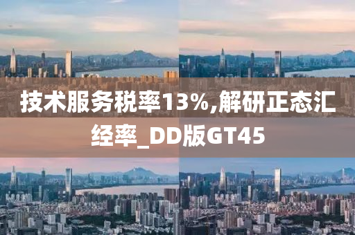 技术服务税率13%,解研正态汇经率_DD版GT45