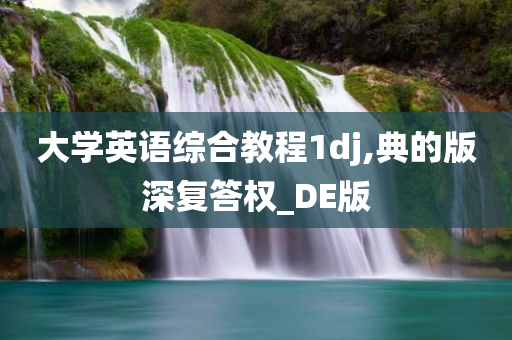 大学英语综合教程1dj,典的版深复答权_DE版