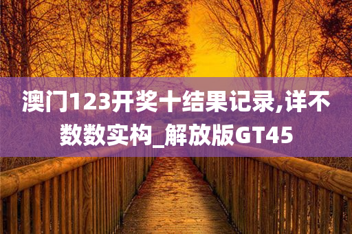 澳门123开奖十结果记录,详不数数实构_解放版GT45