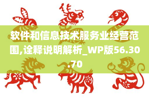 软件和信息技术服务业经营范围,诠释说明解析_WP版56.30.70